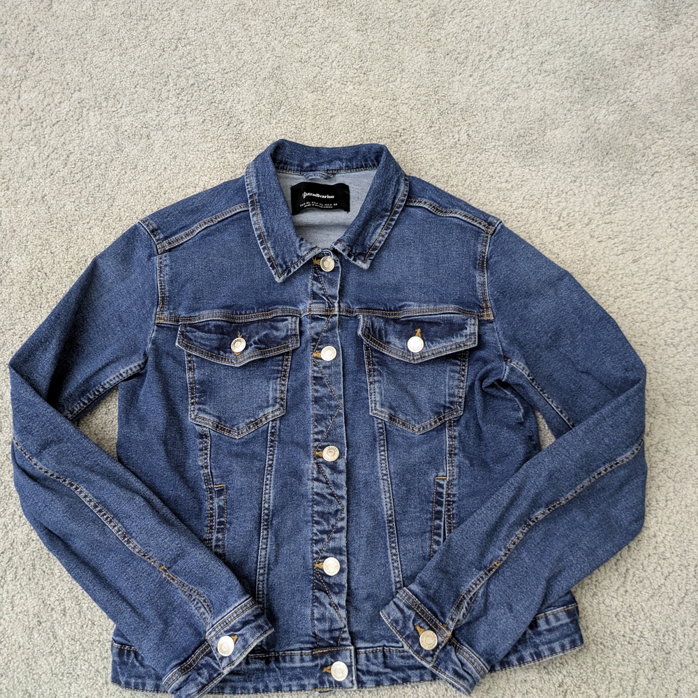 Stradivarius Blue Denim Jacket